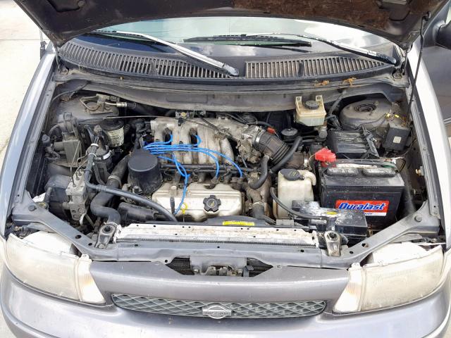 4N2DN1111VD845078 - 1997 NISSAN QUEST XE GREEN photo 7