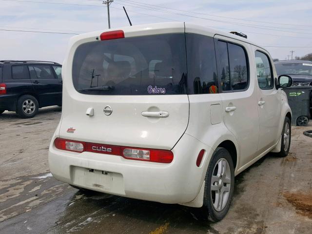 JN8AZ2KR1AT161592 - 2010 NISSAN CUBE BASE WHITE photo 4