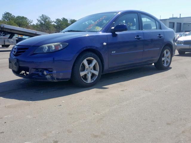 JM1BK324861416658 - 2006 MAZDA 3 S BLUE photo 2