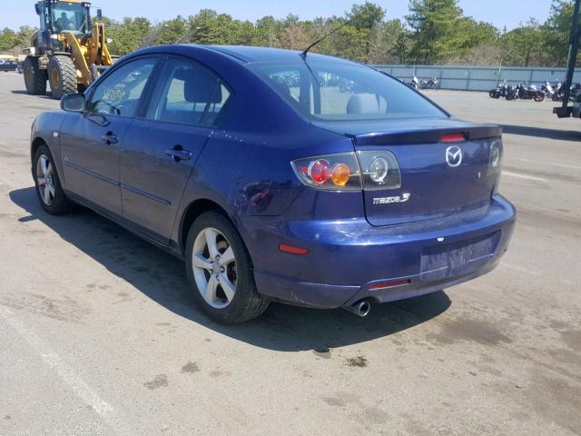 JM1BK324861416658 - 2006 MAZDA 3 S BLUE photo 3