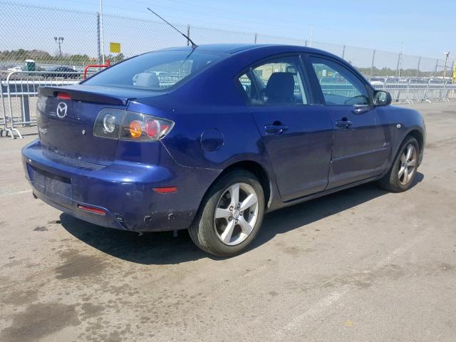 JM1BK324861416658 - 2006 MAZDA 3 S BLUE photo 4