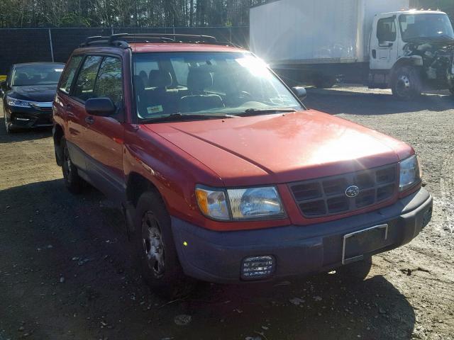 JF1SF6356WG702444 - 1998 SUBARU FORESTER L RED photo 1