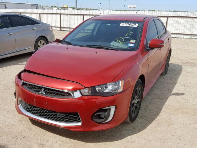 JA32V2FWXGU008738 - 2016 MITSUBISHI LANCER ES RED photo 2