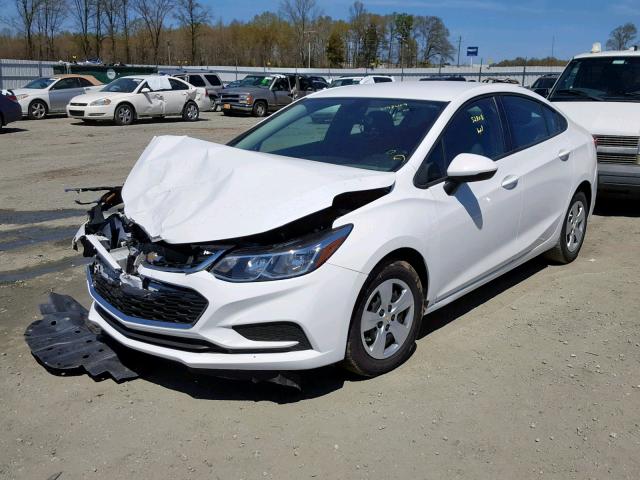 1G1BC5SM5J7128362 - 2018 CHEVROLET CRUZE LS WHITE photo 2