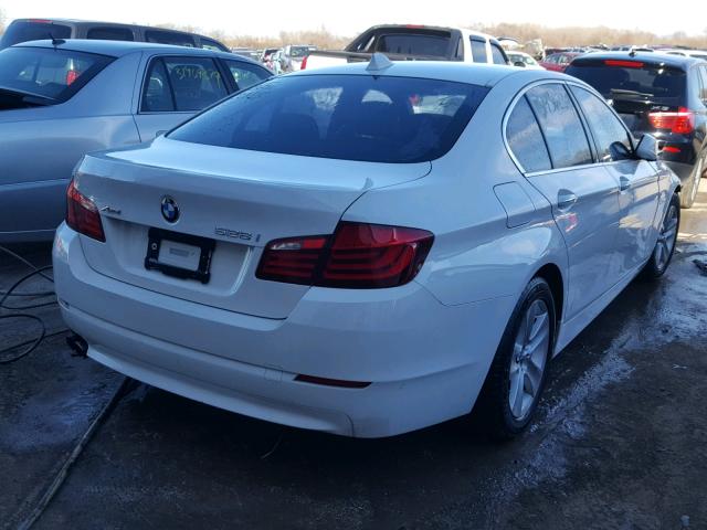 WBAXH5C56DDW15644 - 2013 BMW 528 XI WHITE photo 4