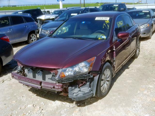 1HGCP26389A176194 - 2009 HONDA ACCORD LX RED photo 2