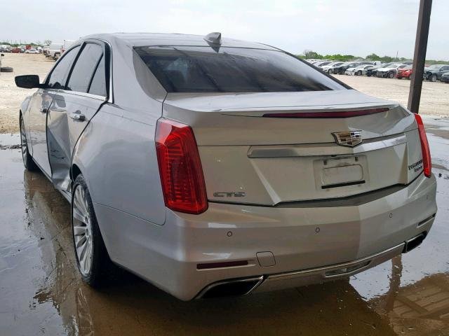 1G6AR5SXXF0136181 - 2015 CADILLAC CTS LUXURY SILVER photo 3