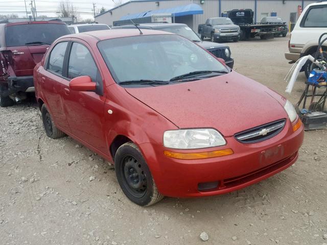 KL1TD52675B306504 - 2005 CHEVROLET AVEO BASE ბურგუნდია ფოტო 1