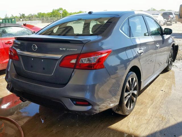 3N1CB7AP9JY207878 - 2018 NISSAN SENTRA SR GRAY photo 4