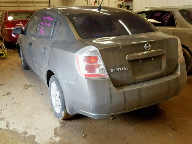 3N1AB61E18L653661 - 2008 NISSAN SENTRA 2.0 GRAY photo 3