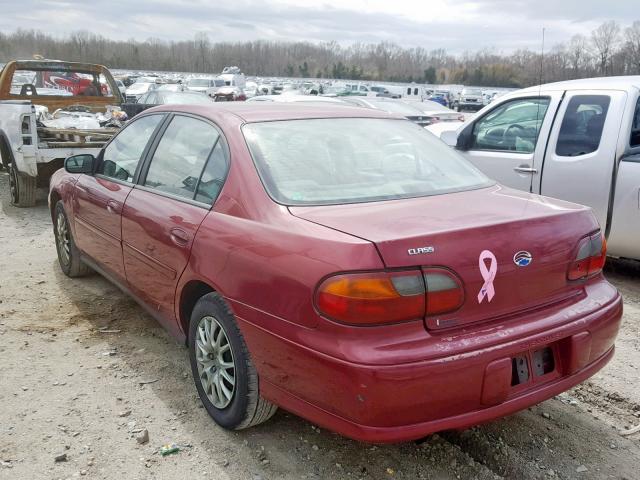 1G1ND52F44M581700 - 2004 CHEVROLET CLASSIC BURGUNDY photo 3