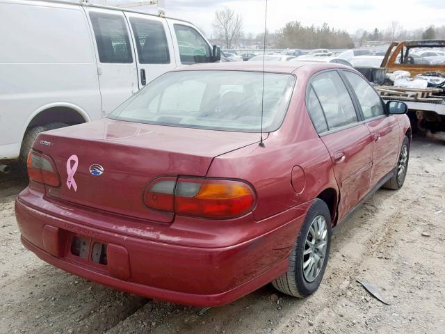 1G1ND52F44M581700 - 2004 CHEVROLET CLASSIC BURGUNDY photo 4