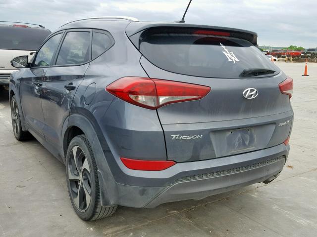 KM8J33A26GU048274 - 2016 HYUNDAI TUCSON LIM CHARCOAL photo 3