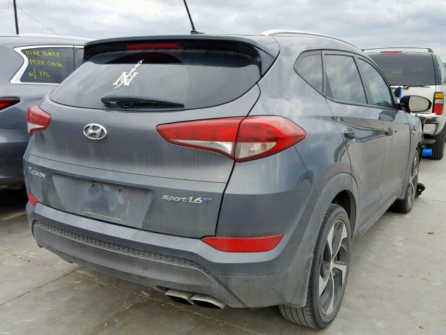 KM8J33A26GU048274 - 2016 HYUNDAI TUCSON LIM CHARCOAL photo 4