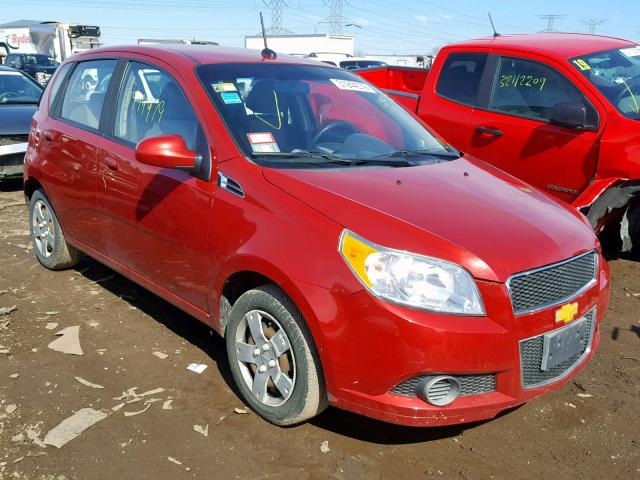 KL1TD6DE9BB190874 - 2011 CHEVROLET AVEO LS RED photo 1