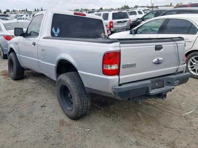 1FTYR10D79PA02334 - 2009 FORD RANGER SILVER photo 3