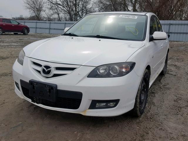 JM1BK323471762523 - 2007 MAZDA 3 S WHITE photo 2