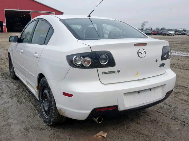 JM1BK323471762523 - 2007 MAZDA 3 S WHITE photo 3