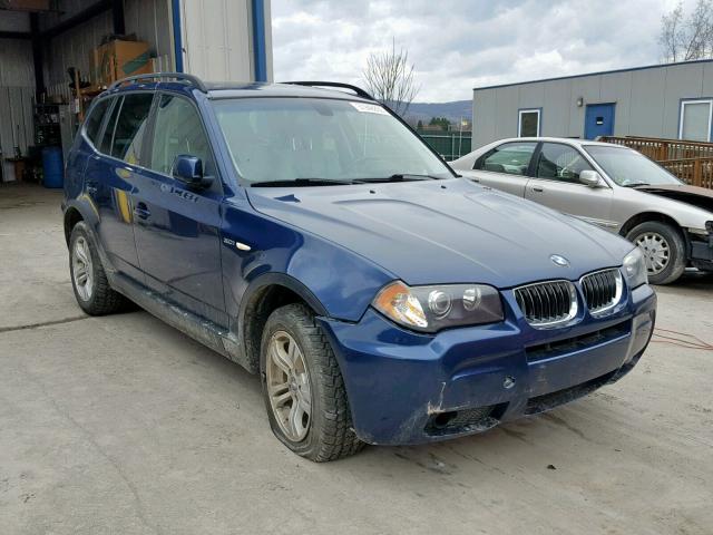 WBXPA93496WD25644 - 2006 BMW X3 3.0I BLUE photo 1