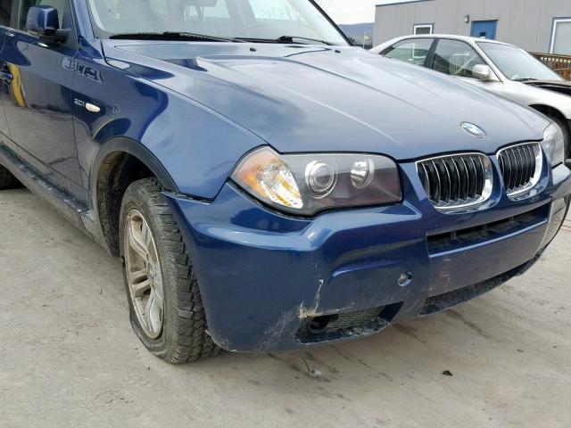 WBXPA93496WD25644 - 2006 BMW X3 3.0I BLUE photo 9