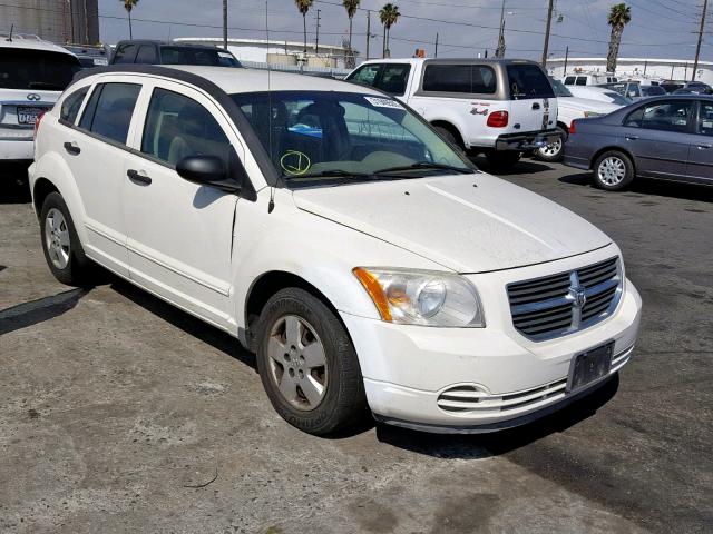 1B3HB28B98D586623 - 2008 DODGE CALIBER WHITE photo 1