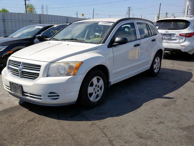 1B3HB28B98D586623 - 2008 DODGE CALIBER WHITE photo 2