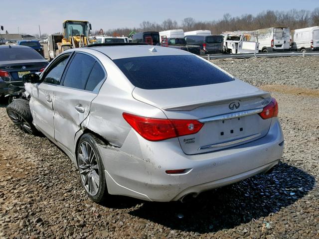 JN1FV7AR1GM450392 - 2016 INFINITI Q50 RED SP SILVER photo 3