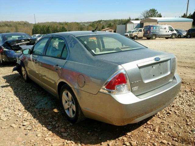 3FAHP07Z28R179999 - 2008 FORD FUSION SE SILVER photo 3