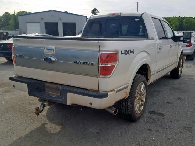 1FTFW1E65BFA82478 - 2011 FORD F150 SUPER WHITE photo 4