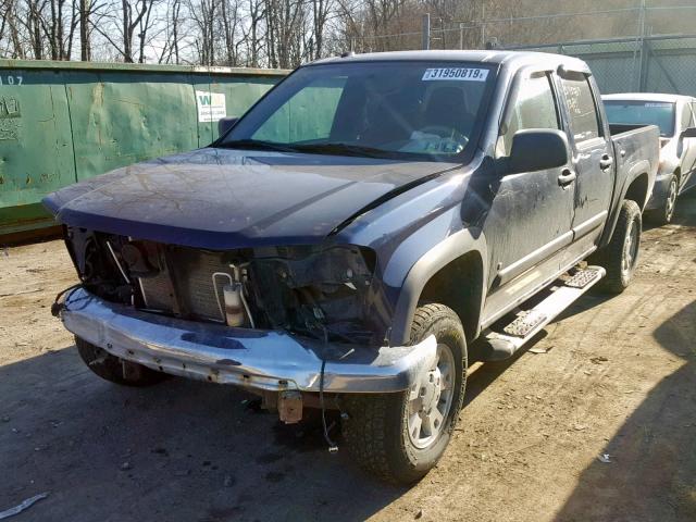 1GCDT13E088162391 - 2008 CHEVROLET COLORADO BLUE photo 2