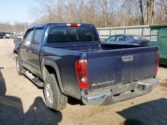 1GCDT13E088162391 - 2008 CHEVROLET COLORADO BLUE photo 3