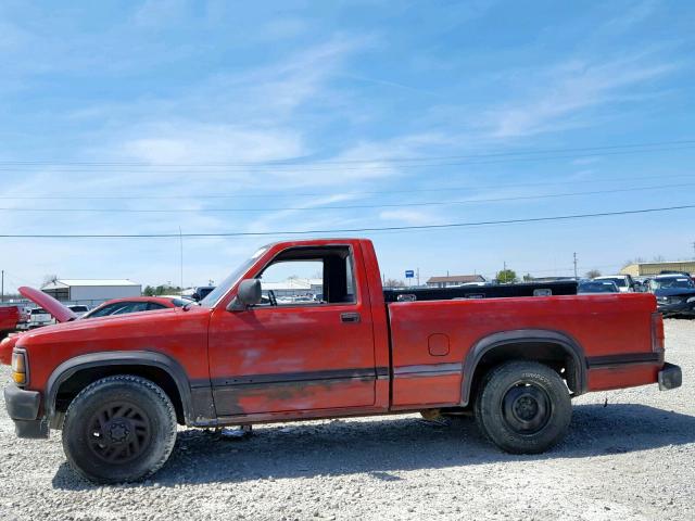 1B7FL26Y8NS689419 - 1992 DODGE DAKOTA RED photo 10