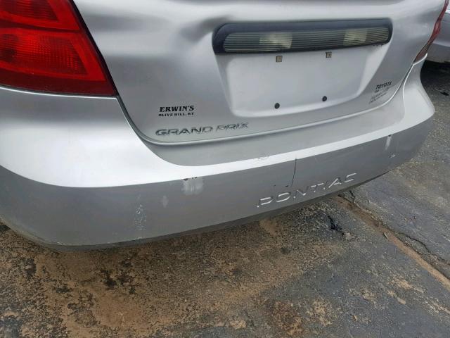 2G2WP552461141863 - 2006 PONTIAC GRAND PRIX SILVER photo 9