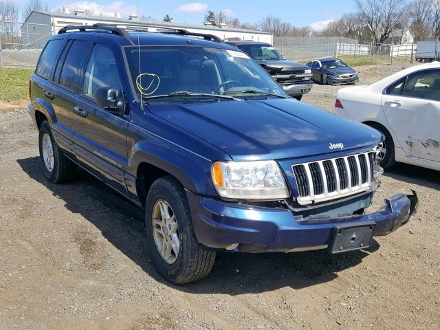 1J8GW48N44C129473 - 2004 JEEP GRAND CHER BLUE photo 1