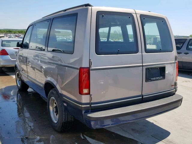 1GNDM19Z7PB132398 - 1993 CHEVROLET ASTRO BROWN photo 3