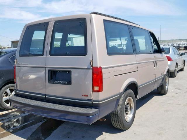 1GNDM19Z7PB132398 - 1993 CHEVROLET ASTRO BROWN photo 4