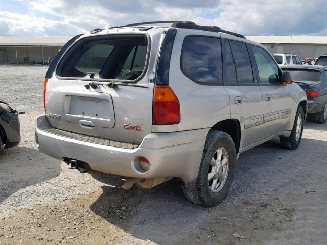 1GKDT13S342105853 - 2004 GMC ENVOY SILVER photo 4