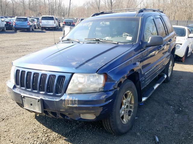 1J4GW68S4XC723455 - 1999 JEEP GRAND CHER BLUE photo 2