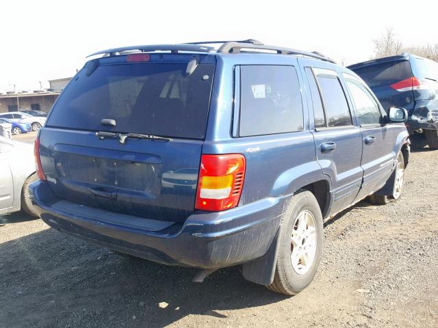 1J4GW68S4XC723455 - 1999 JEEP GRAND CHER BLUE photo 4