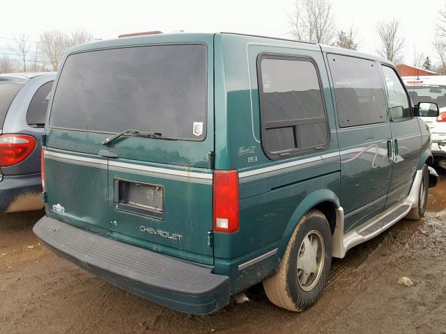 1GBDM19W0VB227031 - 1997 CHEVROLET ASTRO GREEN photo 4