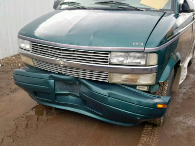 1GBDM19W0VB227031 - 1997 CHEVROLET ASTRO GREEN photo 9