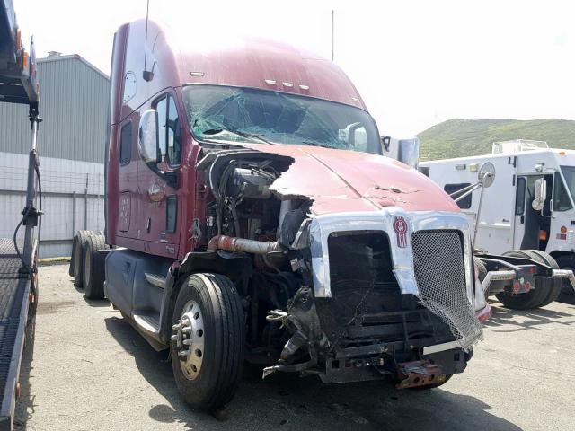 1XKFD49X6CJ303454 - 2012 KENWORTH CONSTRUCTI MAROON photo 1