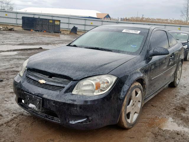 1G1AF1F55A7199382 - 2010 CHEVROLET COBALT 2LT BLACK photo 2