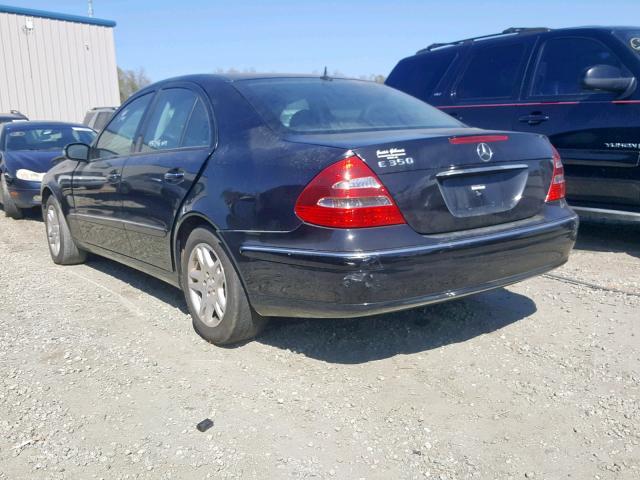 WDBUF56J06A791564 - 2006 MERCEDES-BENZ E 350 BLACK photo 3