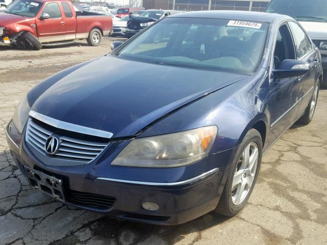 JH4KB16536C002813 - 2006 ACURA RL BLUE photo 2