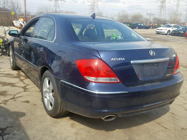 JH4KB16536C002813 - 2006 ACURA RL BLUE photo 3