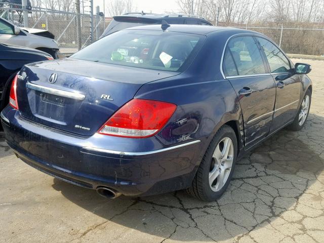 JH4KB16536C002813 - 2006 ACURA RL BLUE photo 4