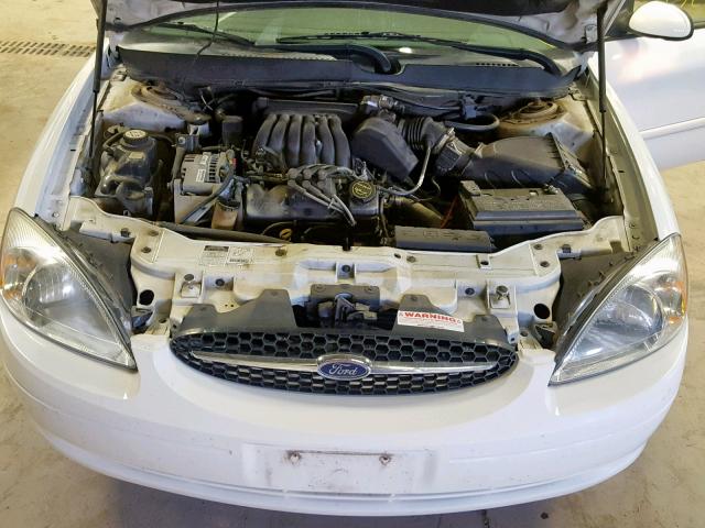 1FAFP55U72G276299 - 2002 FORD TAURUS SES WHITE photo 7