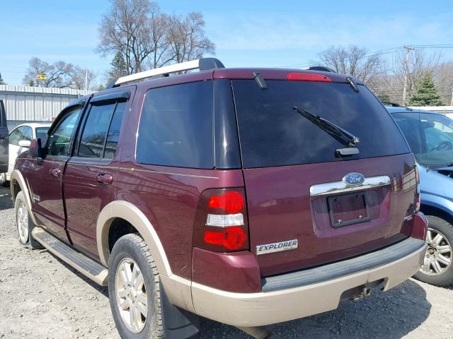 1FMEU74E36UB69225 - 2006 FORD EXPLORER E BURGUNDY photo 3