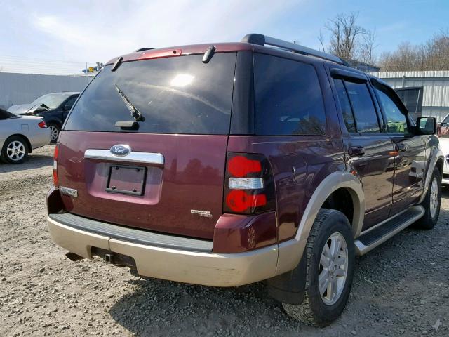 1FMEU74E36UB69225 - 2006 FORD EXPLORER E BURGUNDY photo 4